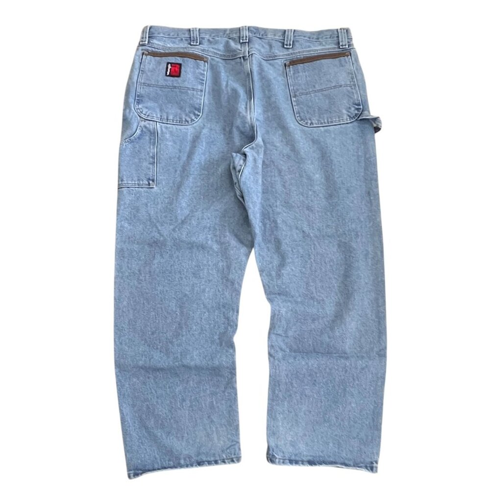 Wrangler Riggs Workwear Carpenter Jeans Mens 44x30 Utility Heavy Duty Denim